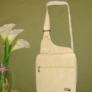 Travelon beige RFID crossbody